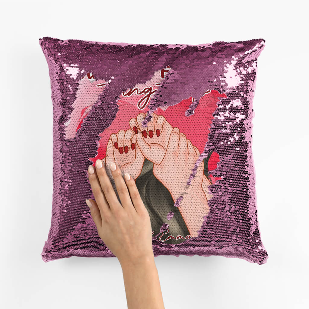 Personalized You're My Favorite Thing To Do Sequin Pillow