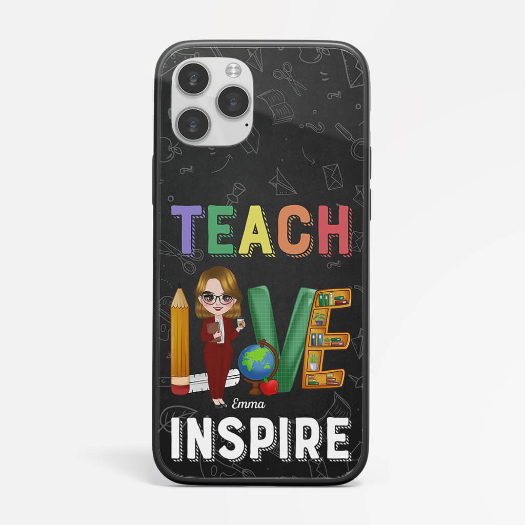 Personalized Teach Love Inspire Phone Case