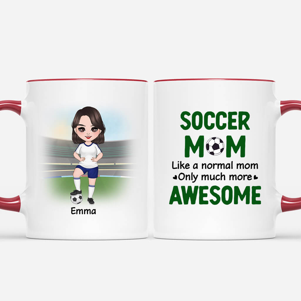 Personalized Football Mom Awesome Mug