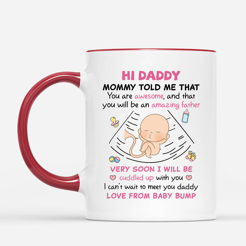 Personalized Hi Daddy You'll Be An Amazing Father Mug
