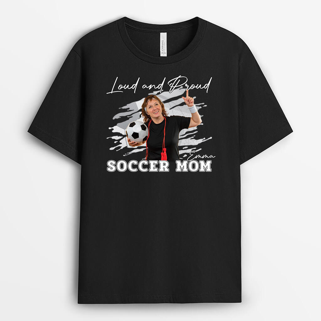 Personalized Loud And Proud Sports Mom T-shirt