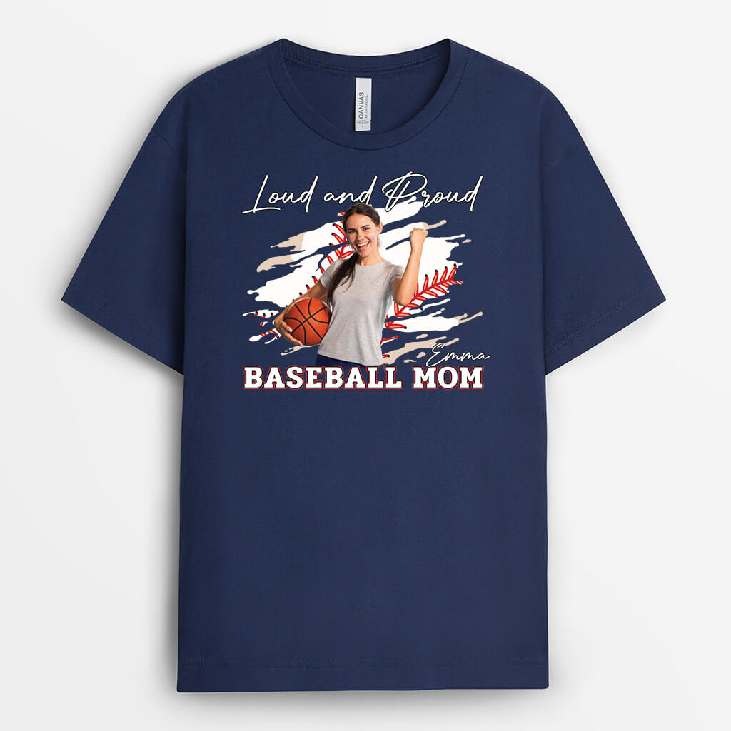 Personalized Loud And Proud Sports Mom T-shirt