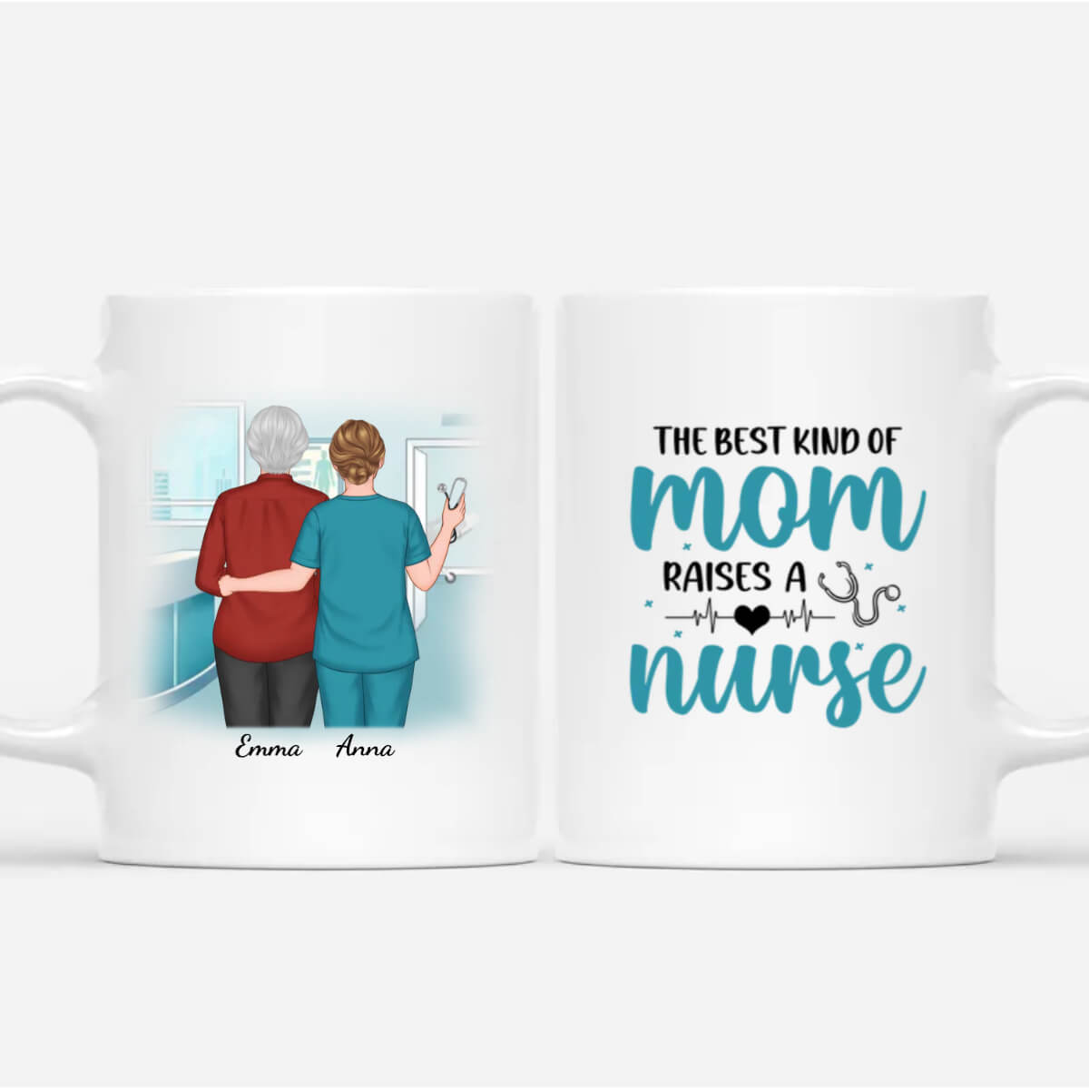 Personalized The Best Kind Of Mom Raises A Nurse Mug