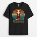 Personalized Vintage Teacher T-shirt