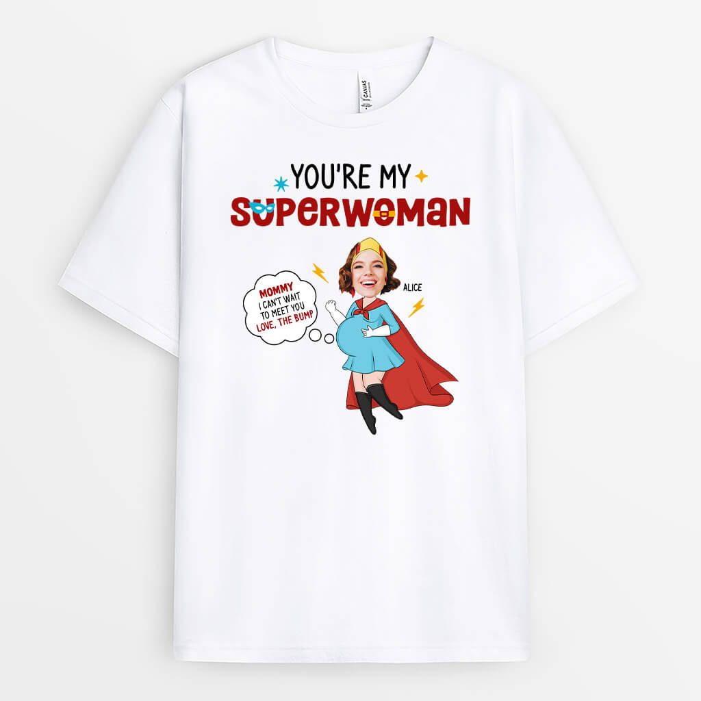 Personalized You Are My Superwoman Mom To Be T-shirt