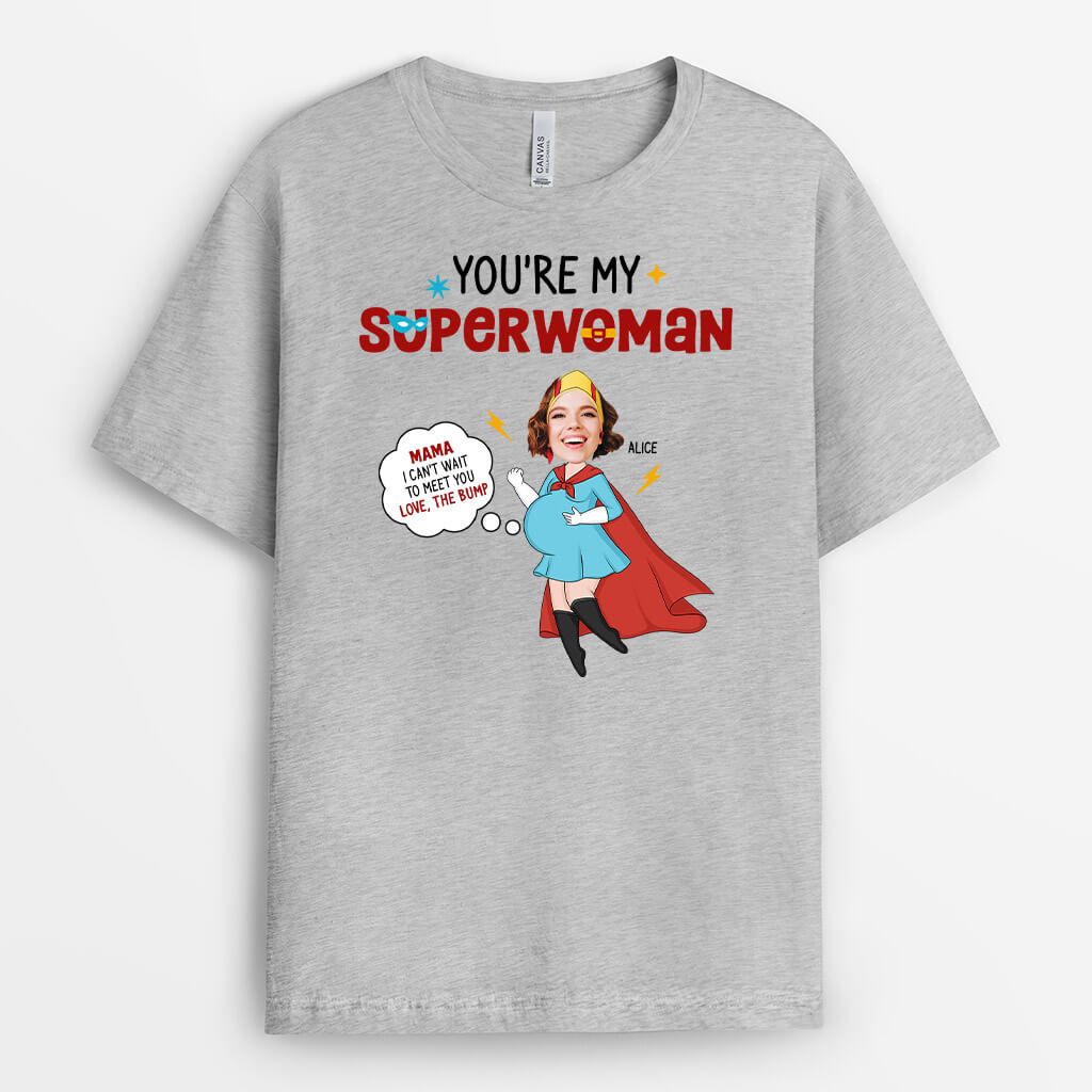 Personalized You Are My Superwoman Mom To Be T-shirt
