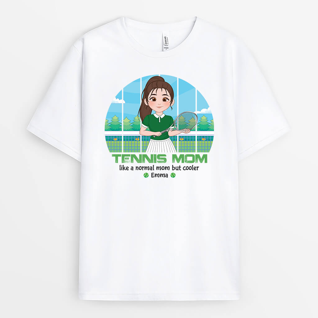 Personalized Tennis Mom T-shirt