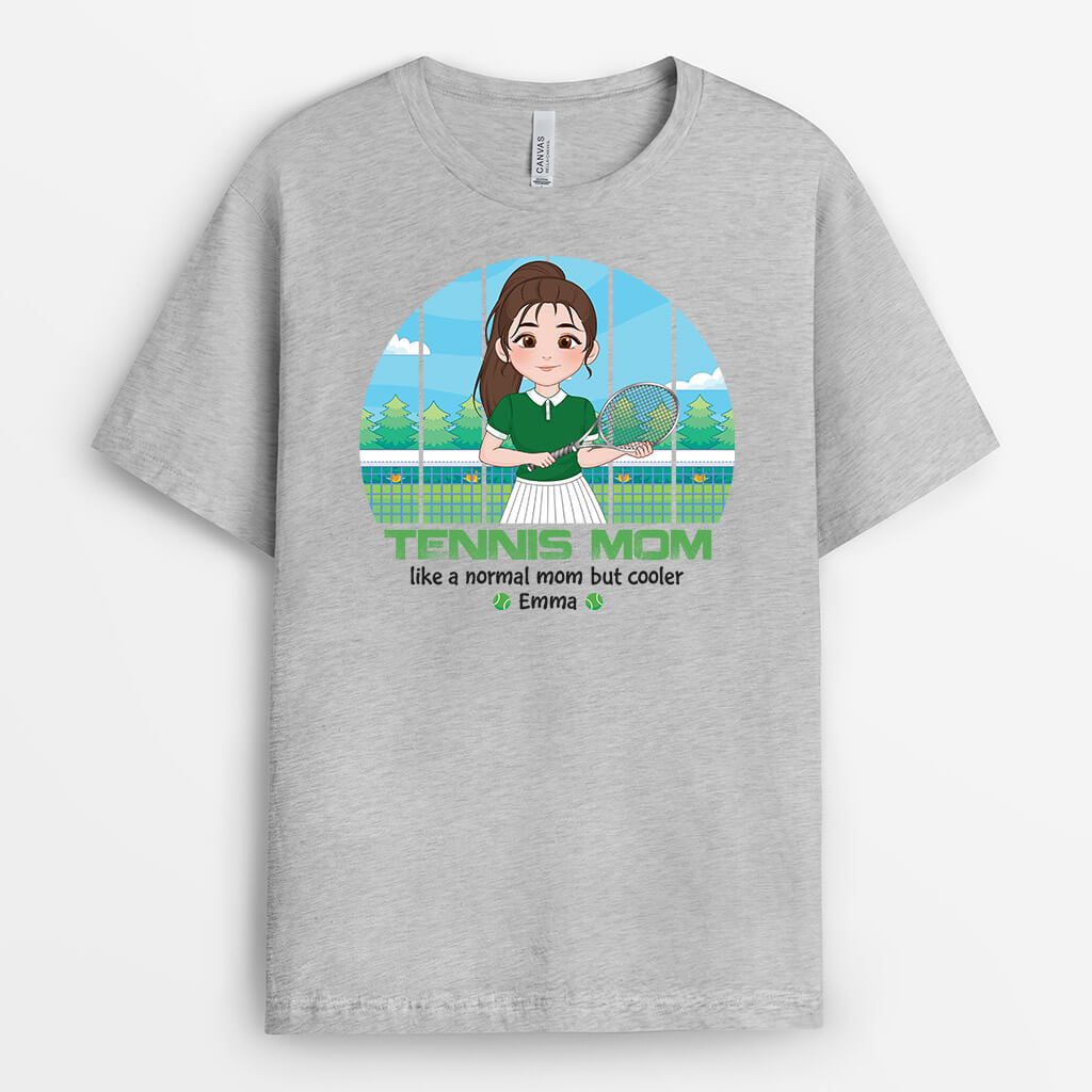 Personalized Tennis Mom T-shirt