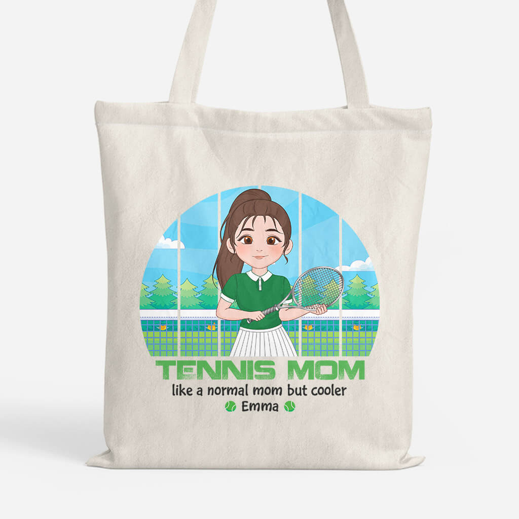Personalized Tennis Mom Tote Bag