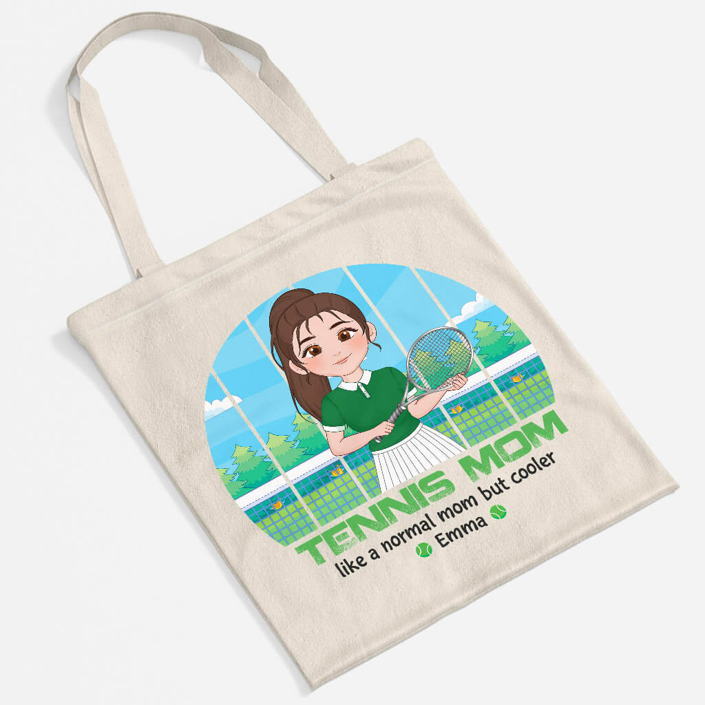 Personalized Tennis Mom Tote Bag