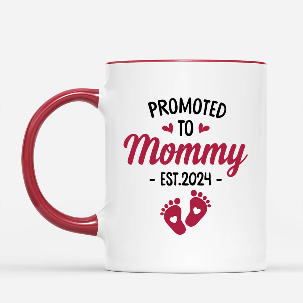 Personalized Promoted To Mommy Mug