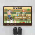 Personalized Crazy Plant Lady Doormat - Gifts for Cat Lovers
