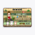 Custom Crazy Plant Lady Metal Sign - Funny Cat Gifts for Women
