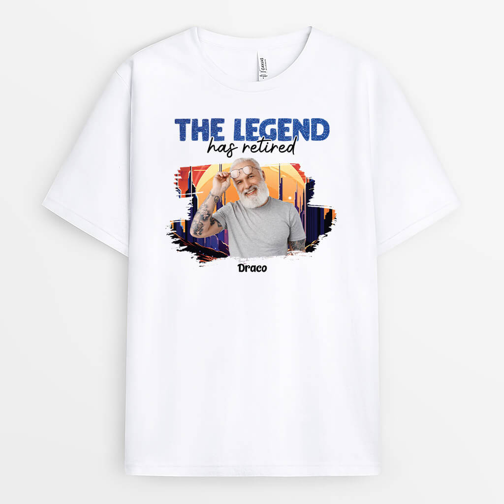 Personalized The Legend Has Retired T-shirt