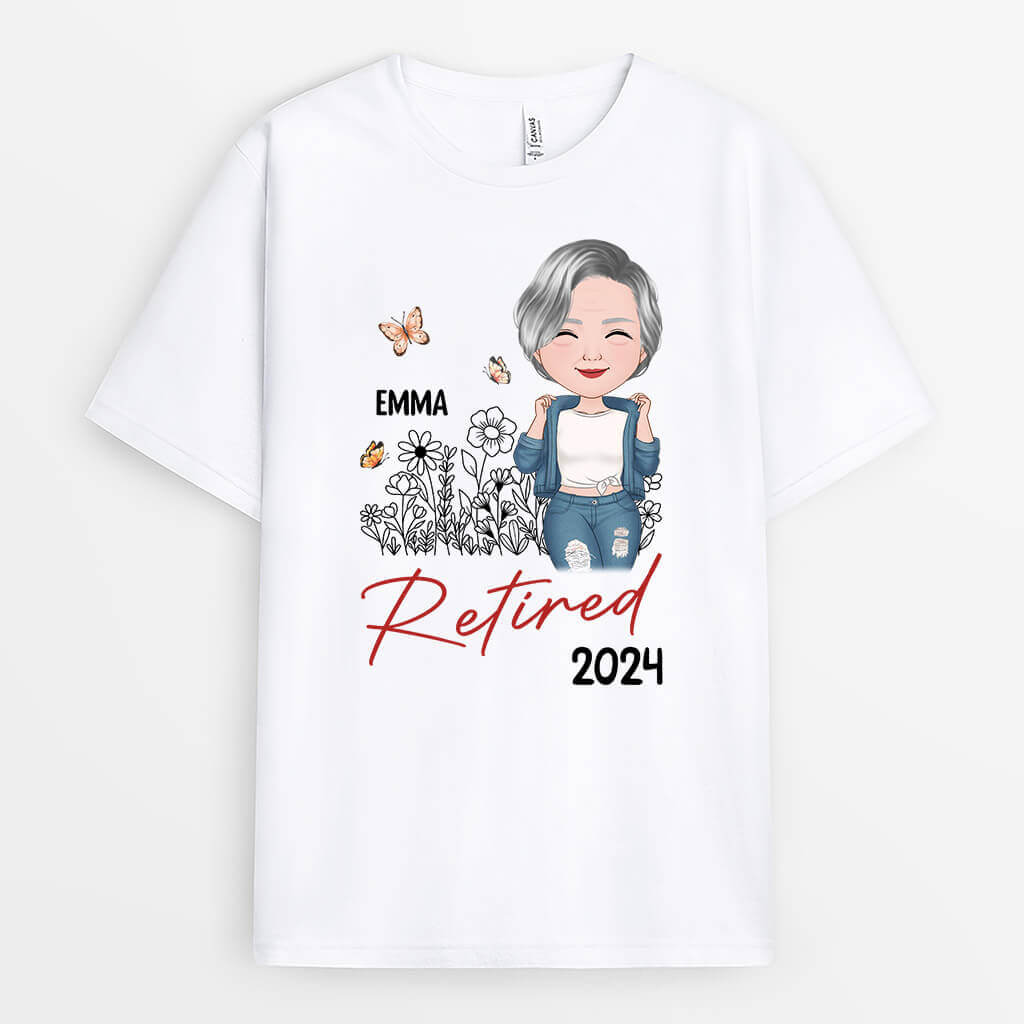 Personalized Retired 2024 T-shirt