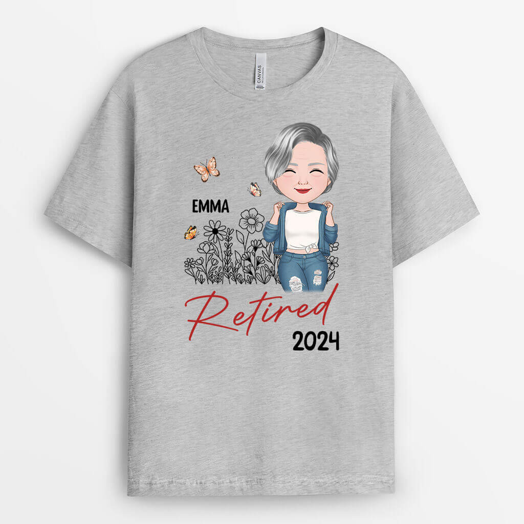 Personalized Retired 2024 T-shirt