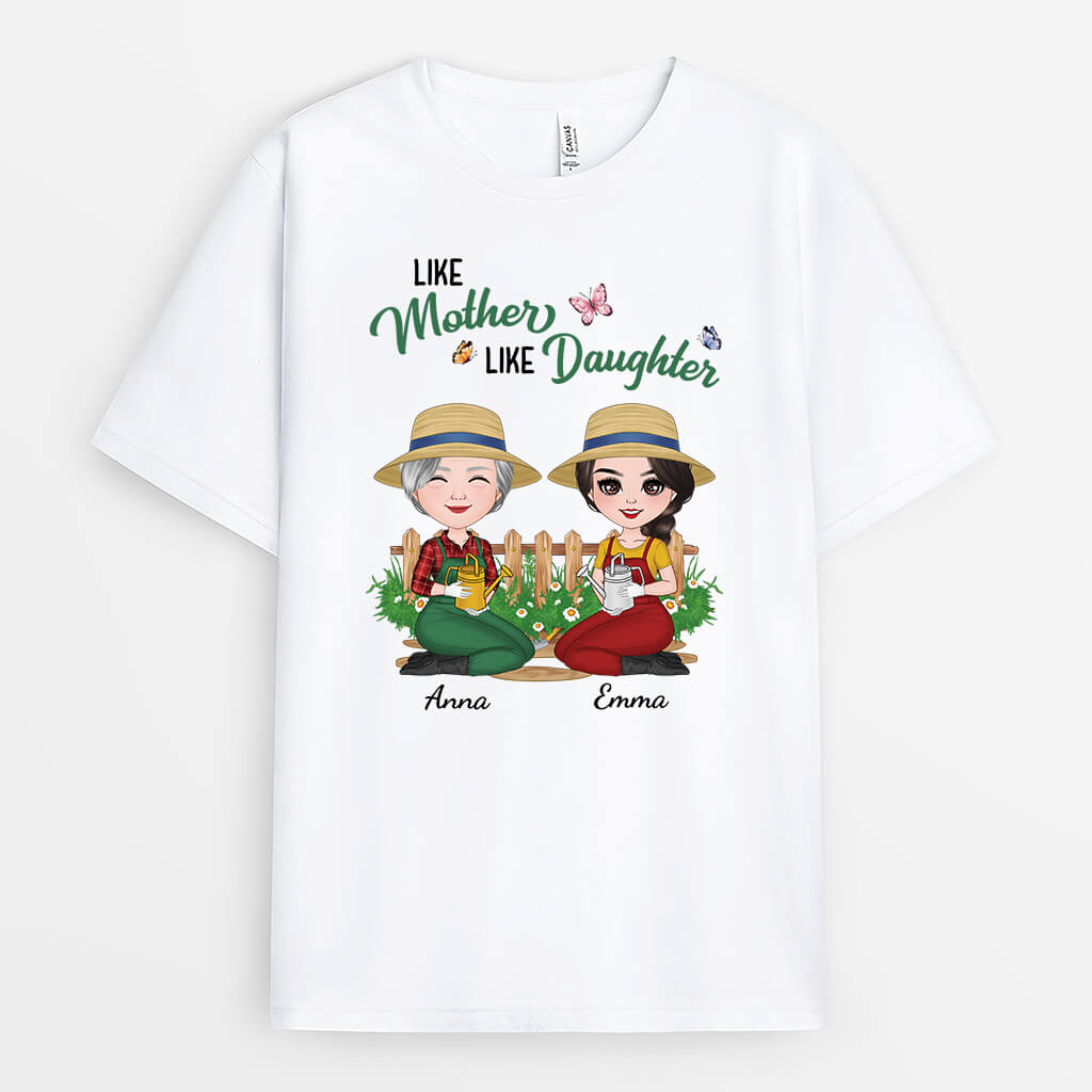 Personalized Like Mother Like Daughter T-shirt