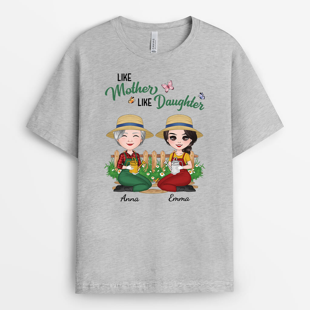 Personalized Like Mother Like Daughter T-shirt