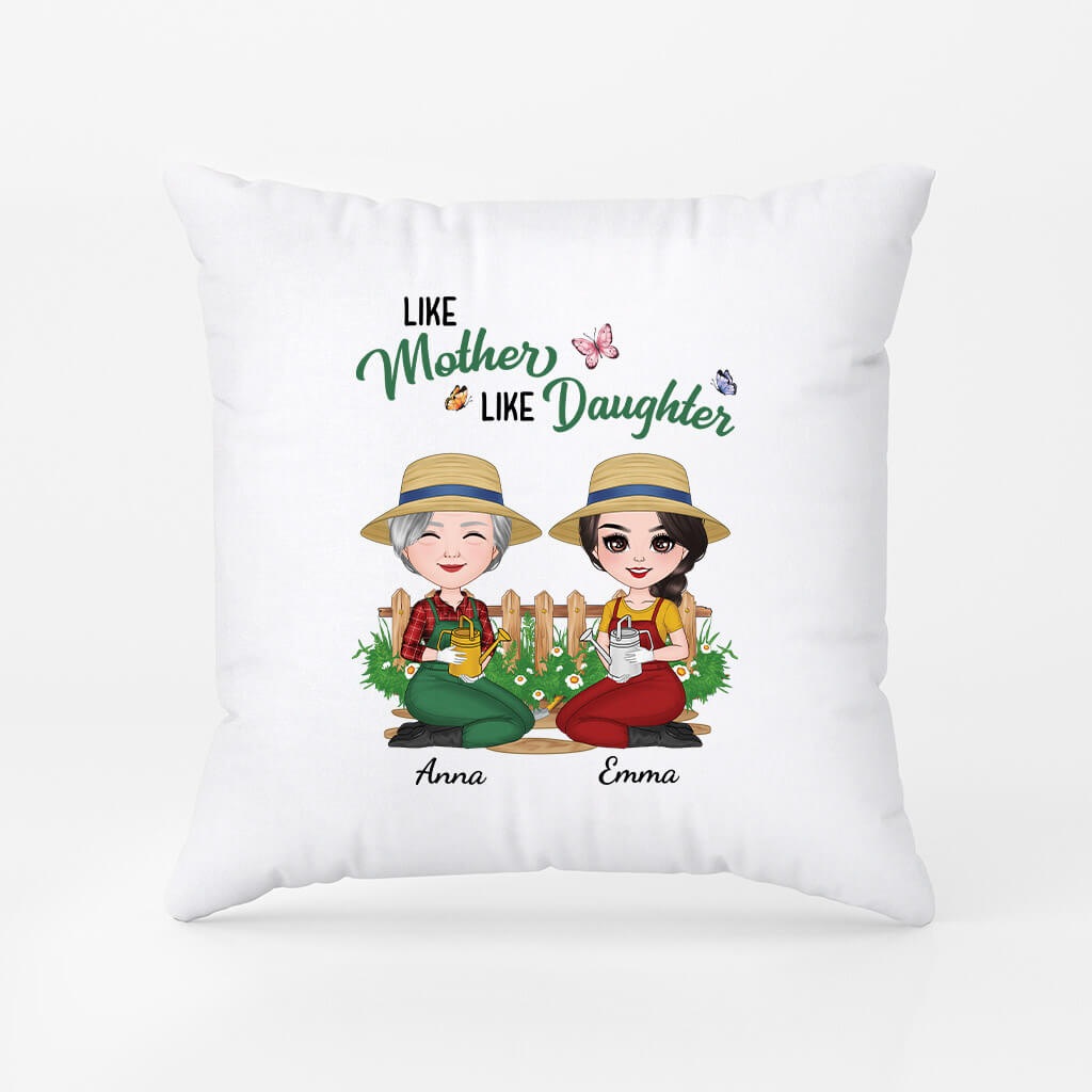 Personalized Like Mother Like Daughter Pillow