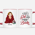 Personalized Just A Woman Who Loves Books Mug