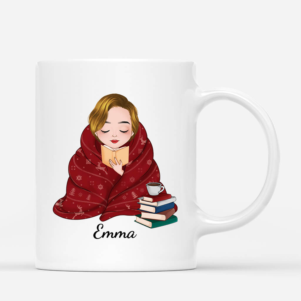 Personalized Just A Woman Who Loves Books Mug