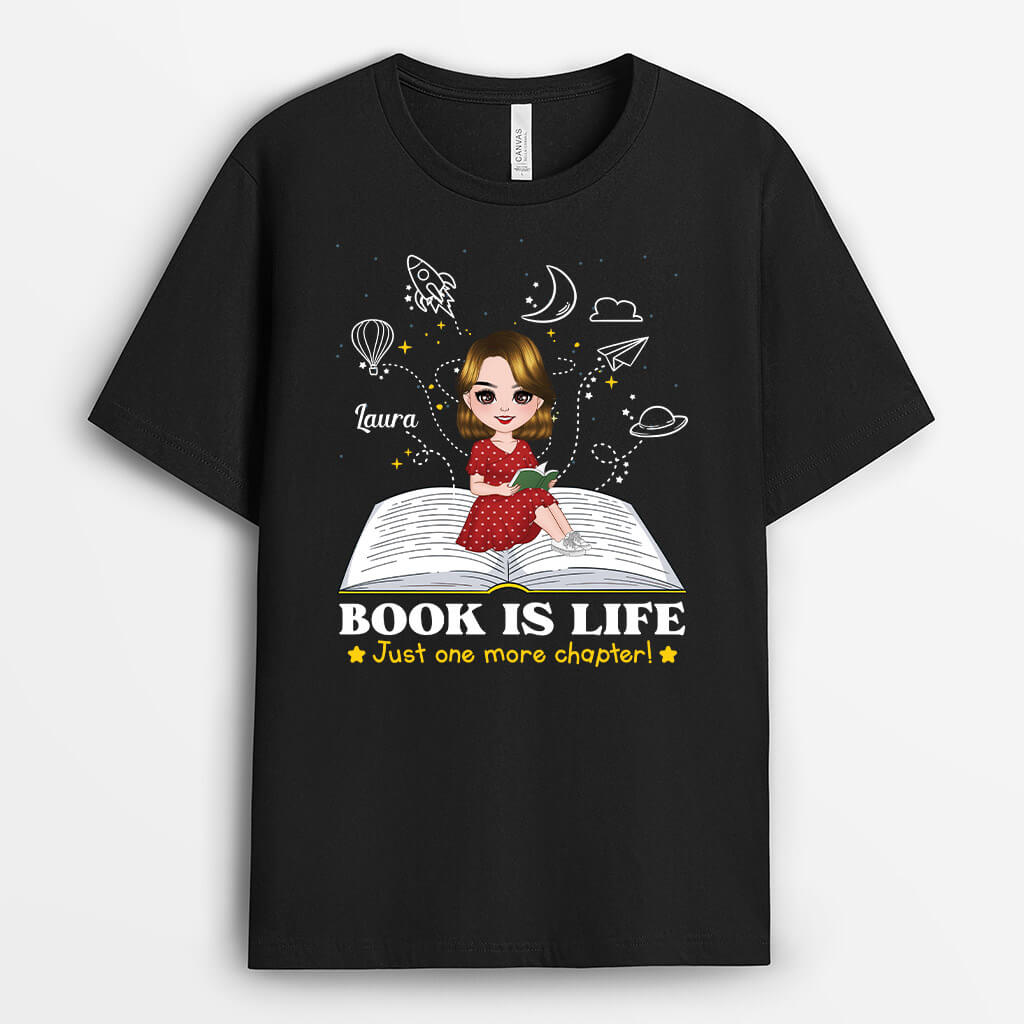 Personalized Book Is Life T-shirt