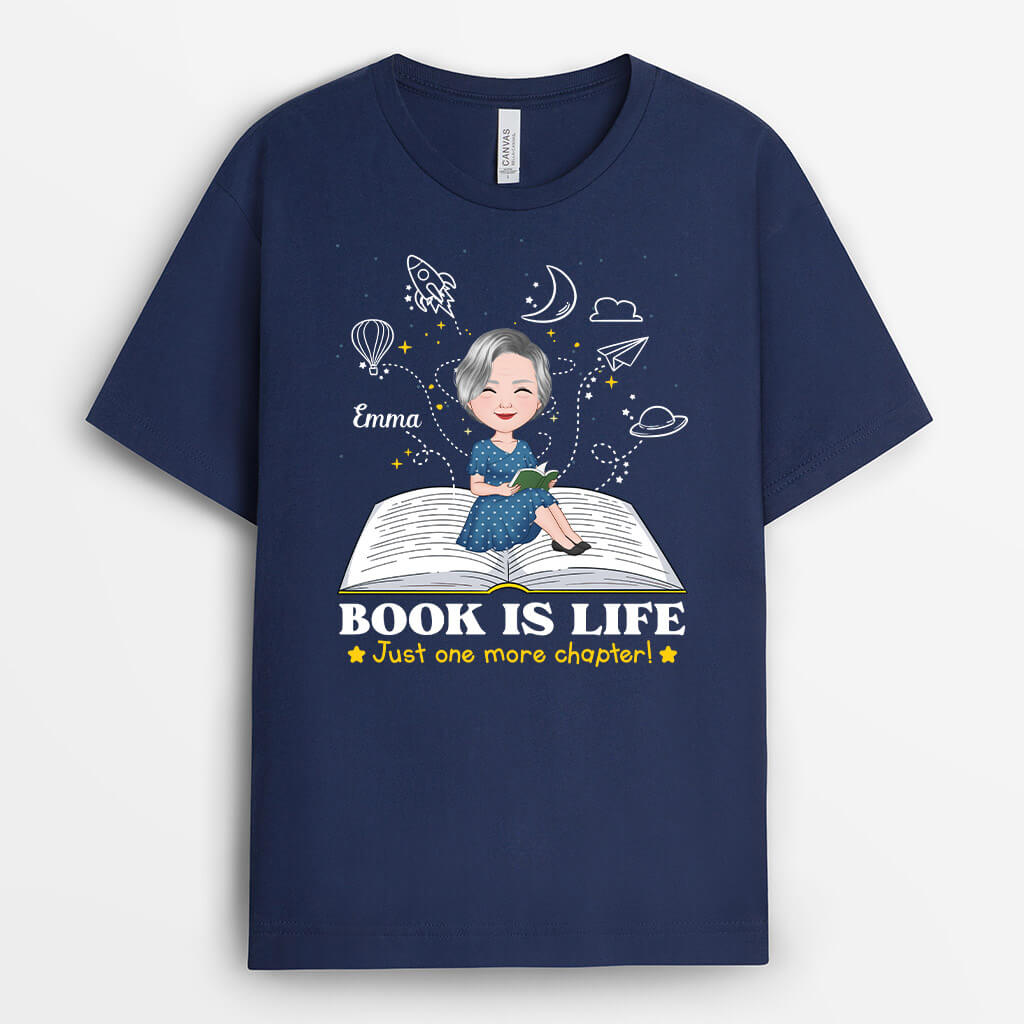 Personalized Book Is Life T-shirt