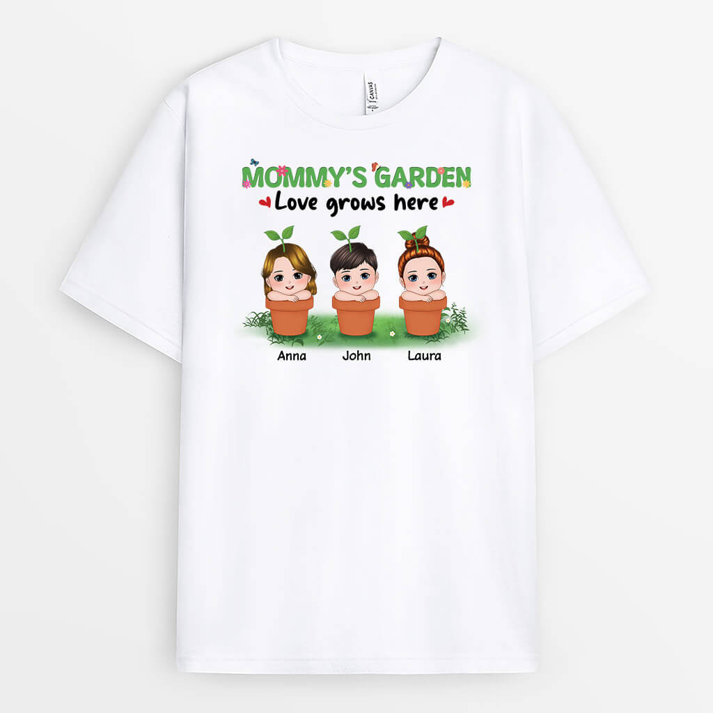 Personalized Mommy's Garden T-shirt
