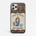 Personalized Easily Distracted By Dogs And Books Phone Case