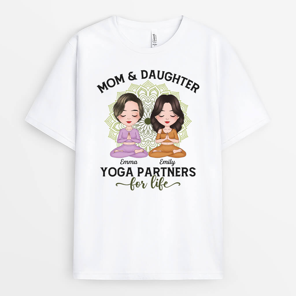 Personalized Yoga Partners For Life T-shirt
