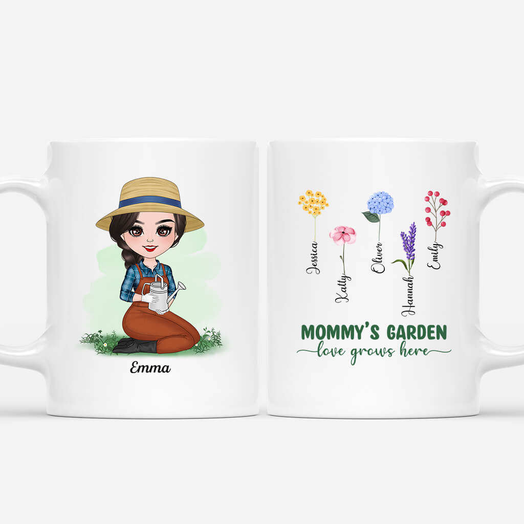 Personalized Mommy's Grandma's Garden Mug