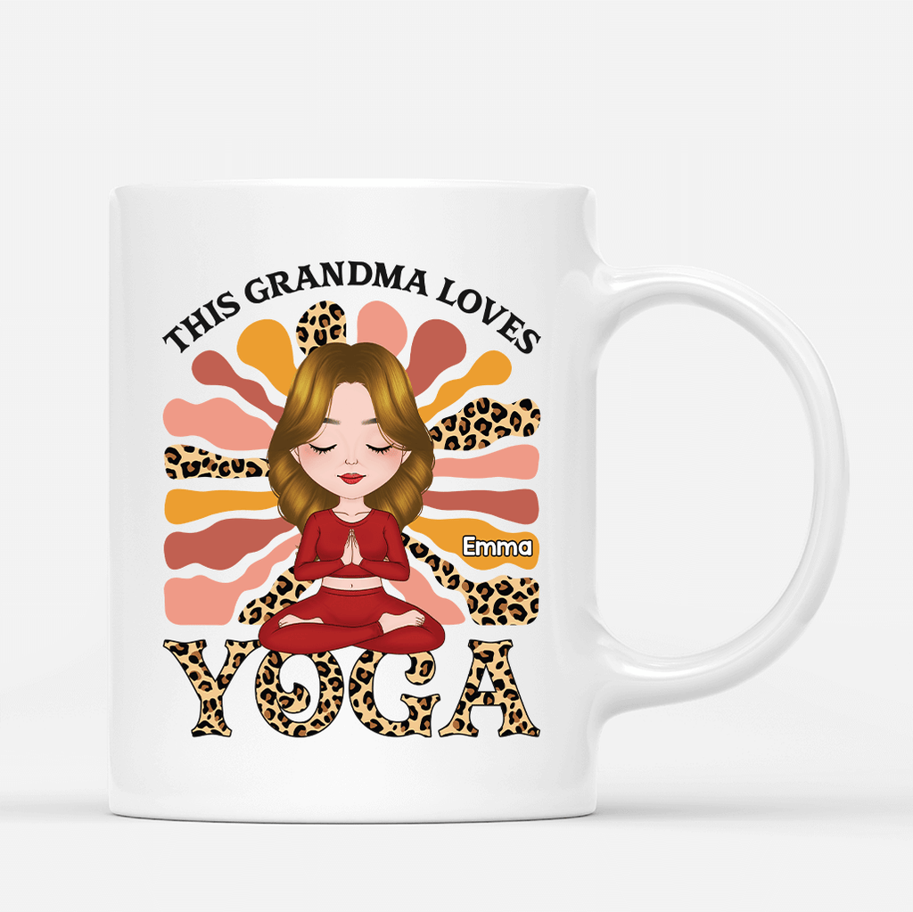 Personalized This Mom Loves Yoga Mug