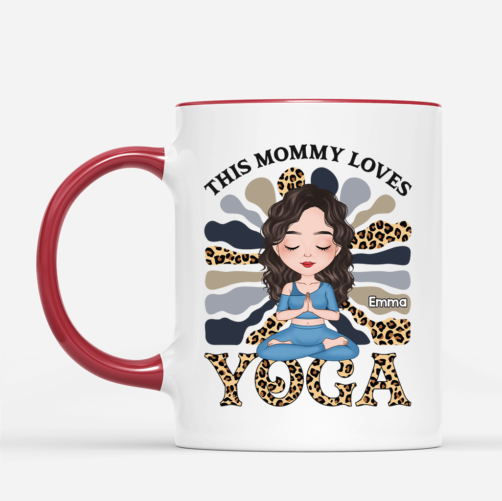 Personalized This Mom Loves Yoga Mug