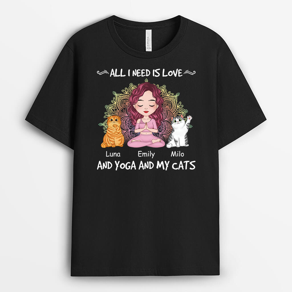 Personalized Cat Shirts - Unique Gifts for Yoga Lovers