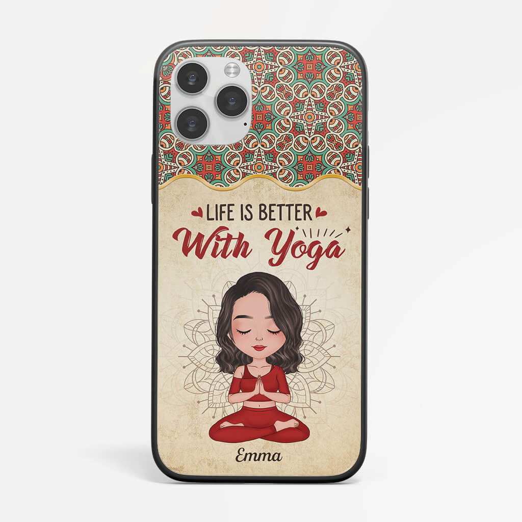 Personalized Life Is Better With Yoga Phone Case