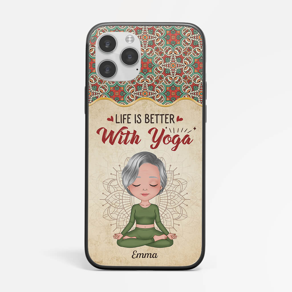 Personalized Life Is Better With Yoga Phone Case