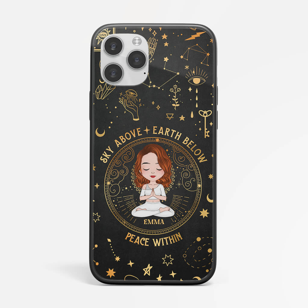 Personalized Sky Above Earth Below Peace Within Phone Case