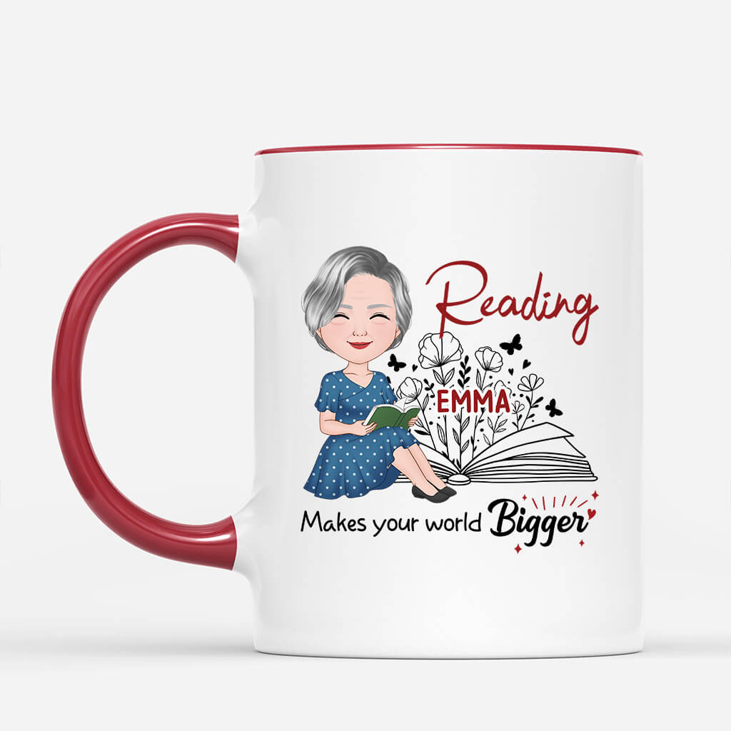 Personalized Reading Makes Your World Bigger Mug