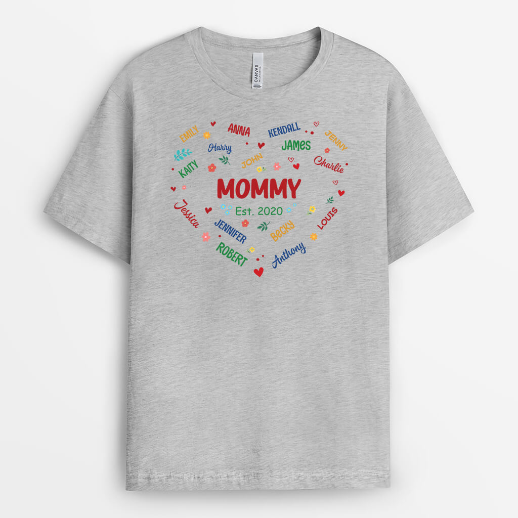 Personalized GrandKids Love Grandma T-shirt