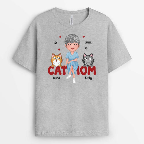 Custom Cat Shirts for Humans - Personalized Cat Mom Gifts