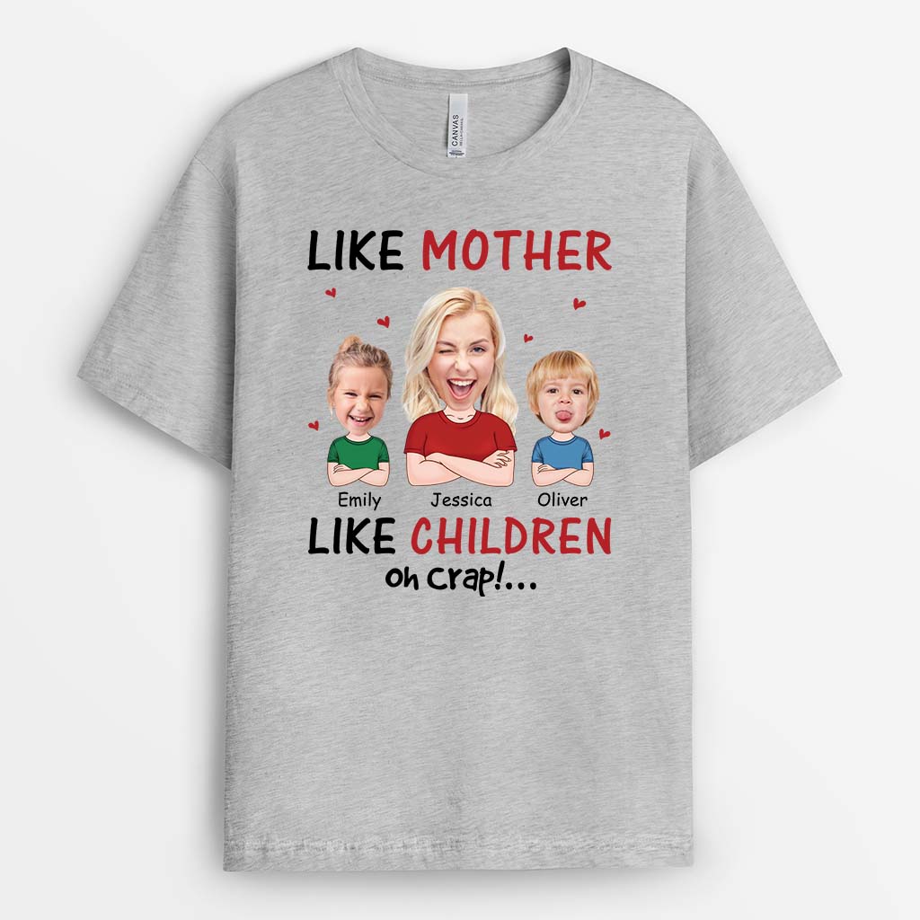 Personalized Like Mother Like Children Oh Crap T-shirt