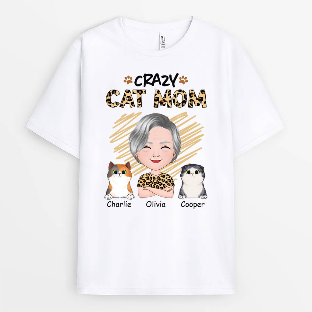 Custom Cat Shirts for Humans - Crazy Cat Lady T shirt