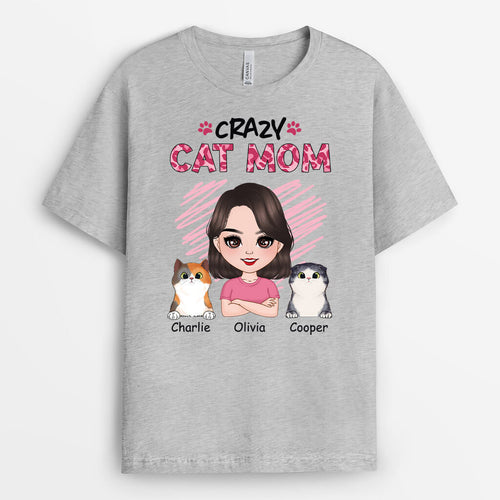 Custom Cat Shirts for Humans - Crazy Cat Lady T shirt