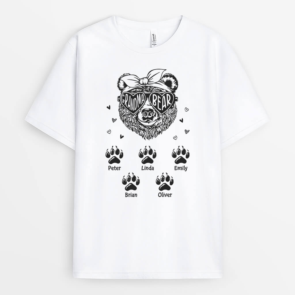 Mama Bear - Personalized T-Shirt - Gift for Mom