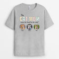 Cat Mom/Dad Wears Her/His Heart On Shirt - Personalized Cat Gifts for Humans