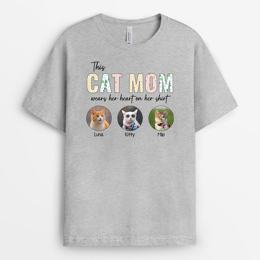 Wears Her/His Heart On Her/His Shirt - Custom Gifts for Dog Lovers
