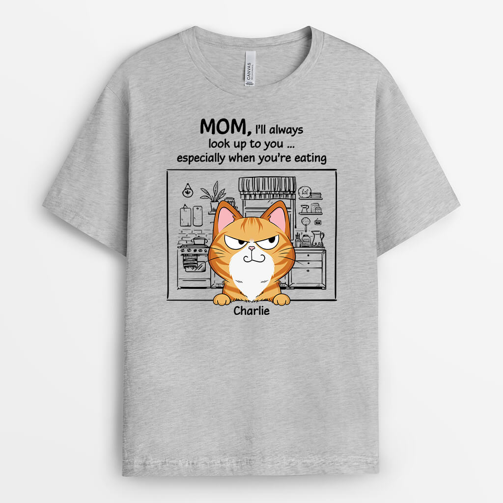 Personalized I Always Look Up To You Cat T-shirt