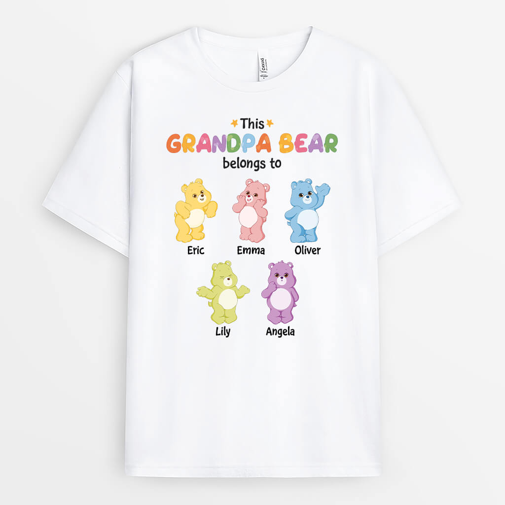 Personalized This Daddy/ Grandad Bear Belongs To T-shirt