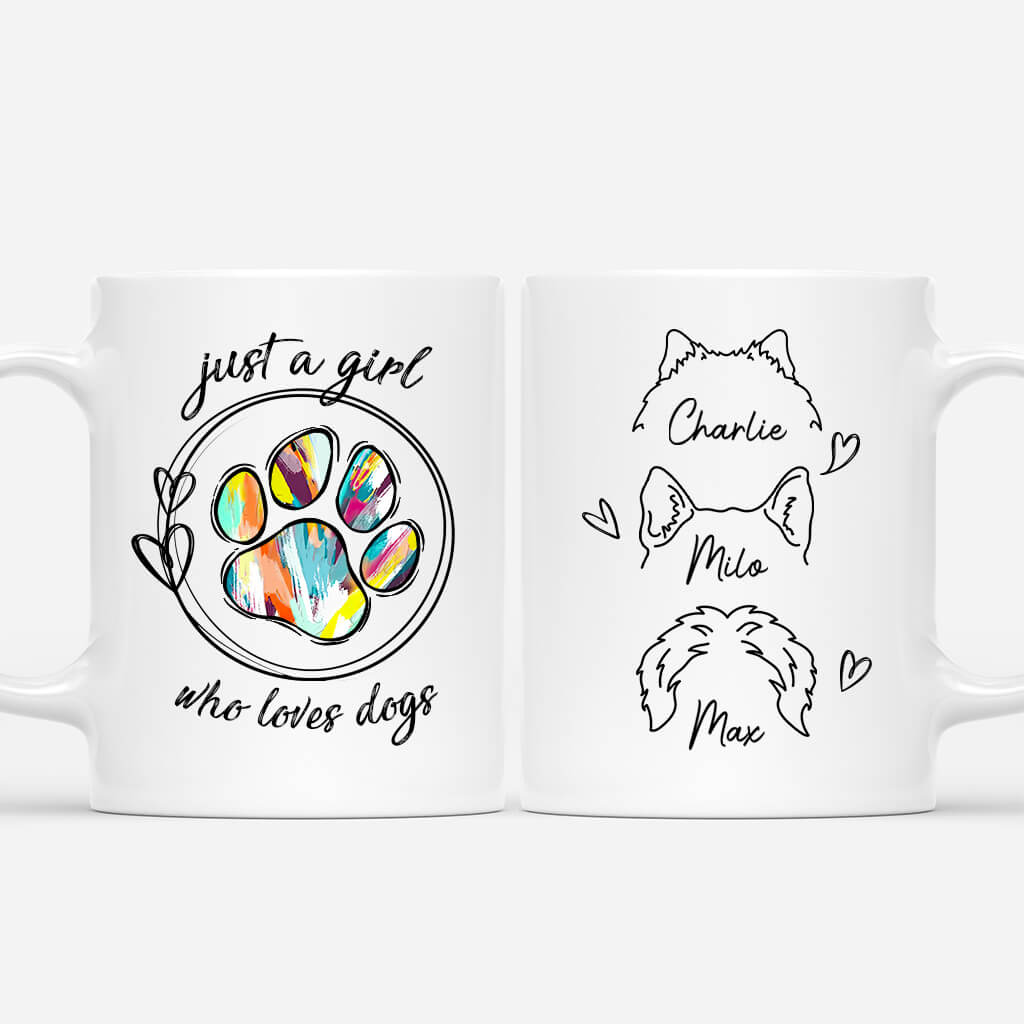 Just A Woman/Man Who Loves Dogs - Personalized Mug With Dog - Dog Ceramic Mug