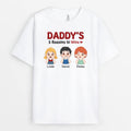 Personalized Daddy's Reasons To Wine T-shirt